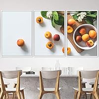 3 Piece Framed Canvas Wall Art Colorful Fruit Canvas Prints Home Artwork Decoration for Living Room,Bedroom - 16