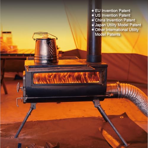 Winnerwell® Woodlander PLUS Double View External Air L-sized Wood Burning Tent Stove