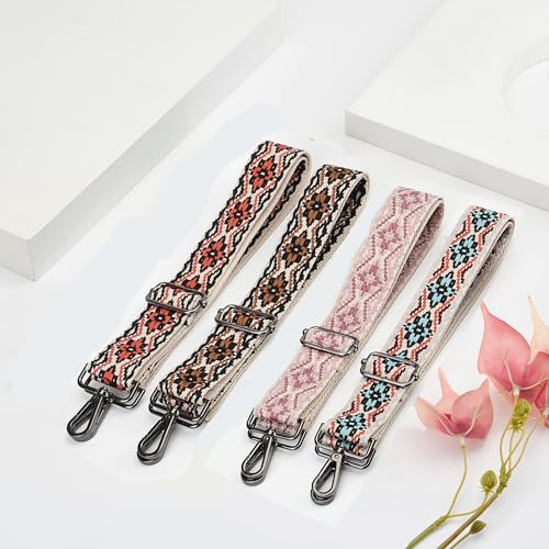 Image of Purse Strap Gold Hardware Replacement Crossbody Bag Strap, Wide Adjustable Shoulder Strap