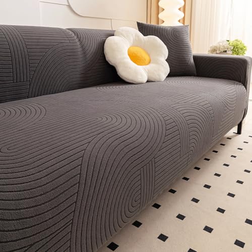 �X�g���b�`�\�t�@�J�o�[�A3�l�|���E4�l�|���E5�l�|���p�̑S�ʃJ�o�[�\�t�@�[�A����~�ߕt���v���b�V���W���J�[�h�X���b�v�J�o�[�AL���^�Z�N�V���i���p�A�y�b�g�Ή��Ƌ�v���e�N�^�[ grey Triple(75-90in)(190-230cm)