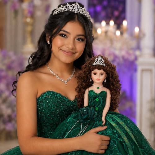 Muñeca Quinceañera Última con Sombrilla 18 pulgadas miniatura 2