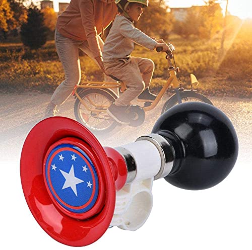 YL traV Kid Bike Horn for Boys and Girls Children Bicycle Horn Handlebar Ring Bell for Kids Bike (Black&Red)