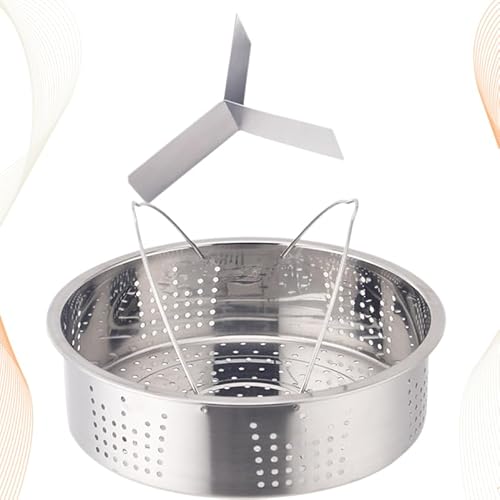 Homoyoyo Cesta Para Vaporera De Verduras De Acero Inoxidable - Cestillo Para Olla Express - Ideal Cocinar Al Vapor 20 Cm Accesorio Perfecto Preparar Verduras Saludables y