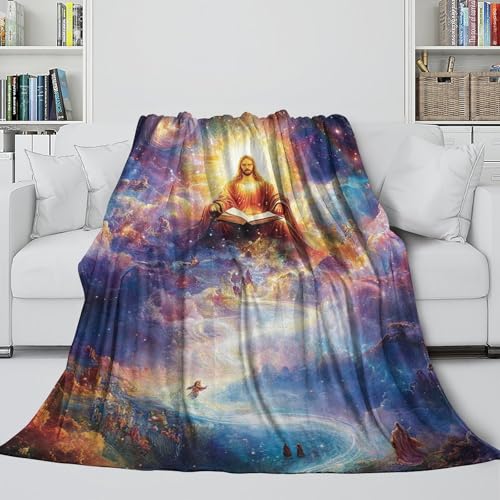 Couverture chaude Jésus moelleuse : le réconfort du canapé - 5