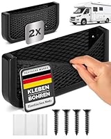 Vicera Ablagenetz für Camper und Wohnmobile 2er Set - Aufbewahrungsnetz aus robustem Kunststoff und elastischem Netz - Montagematerial inlusive
