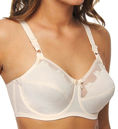 Bali Women's Flower Underwire Bra, Light Beige, 38C