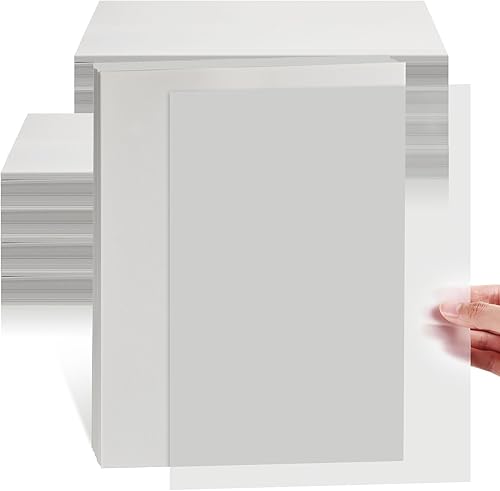 300 hojas de papel de vitela de 8.5 x 11 pulgadas, translúcido imprimible para chaquetas de vitela, invitaciones de boda, tarjetas, insertos de