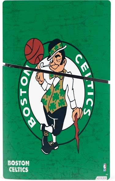 Skinit Decal Gaming Skin Compatible with PS5 Slim Digital Edition Console - Officially Licensed NBA Boston Celtics Green Primary Logo Design