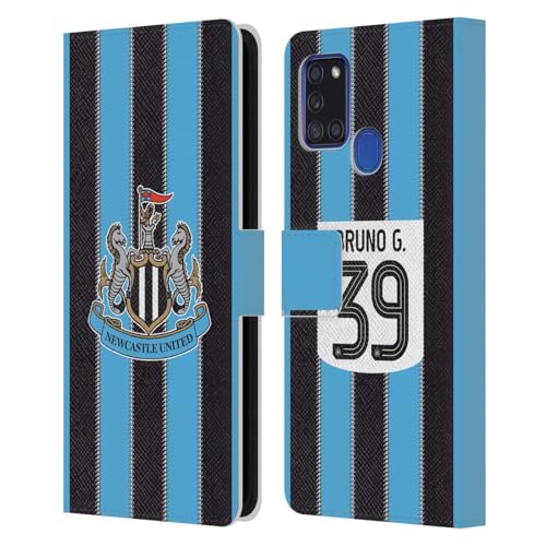 Étui portefeuille Samsung A21s Newcastle United Bruno Guimarães anti-choc écran