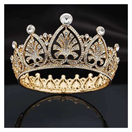 Tiara para niñas corona nupcial barroca vintage tiaras y coronas doradas con diamantes boda