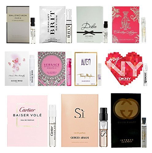 11 Women's Designer Fragrance Vial Sample Set Lot