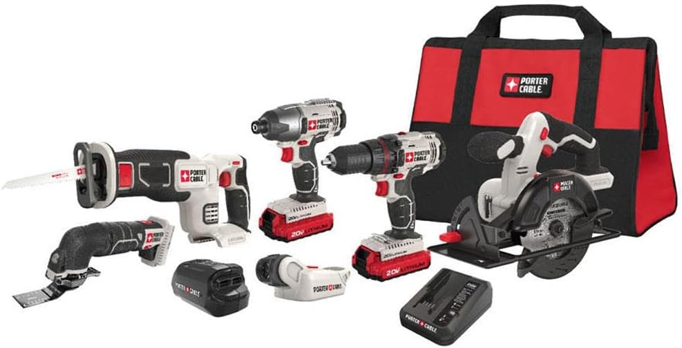20V MAX* 6 Tools Combo Kit Cordless Drill Set