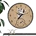 Jimtuze Termómetro de Reloj al Aire Libre a Prueba de Agua | Reloj Colgante Decorativo de 12 Pulgadas con termómetro | Reloj de Pared de Resina con patrón de Koala para el jardín del hogar, Funciona