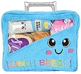 iscream Play with Your Food! Lunch Break Fleece Play Pillow Set with Embriodered Accents