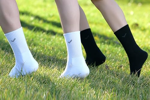 Bulusorganic Crew Socks, 3 Pair of 100% Organic Terry Cotton Socks, Compression for a Secure Fit, Reinforced Toe and Heel4