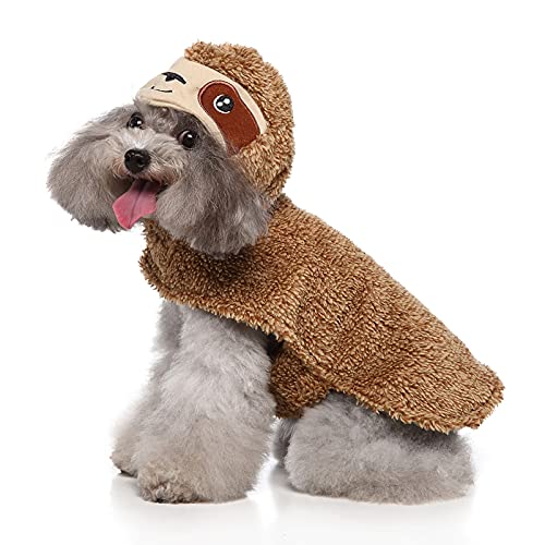 Disfraz para perro y gato talla S, diseño perezoso miniatura 4