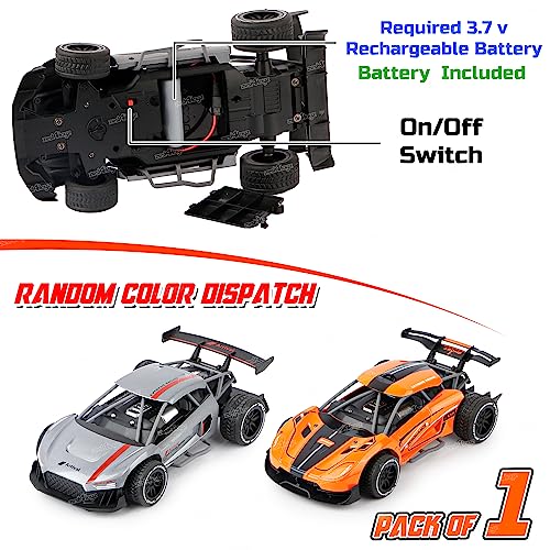 Image of Zest 4 Toyz Remote Control Car Rechargeable RC Racing Car Alloy High Speed Car Toys for Kids Best Gift Vehicle Toys for Boys (Pack of 1) Assorted