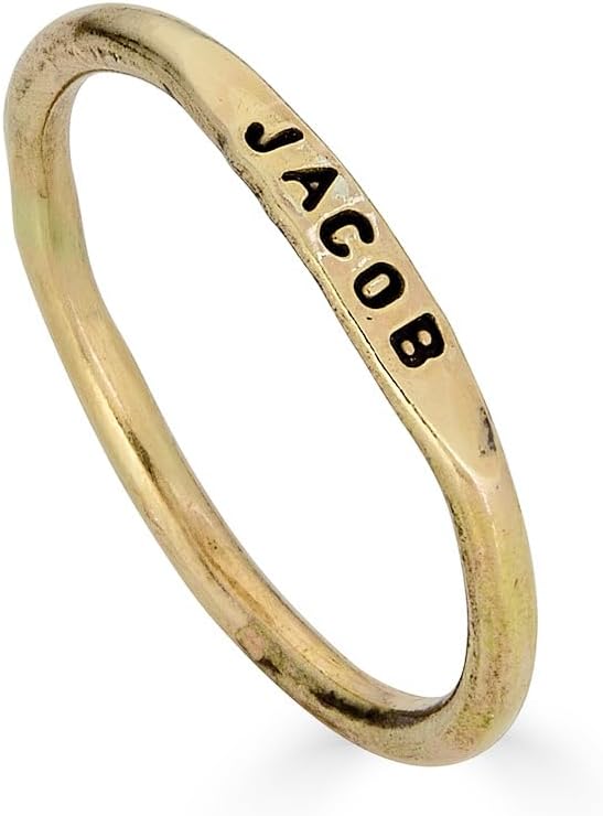 By Hannah Design Teeny Tiny Stacking 14k Gold Filled PERSONALIZED STACKING Ring