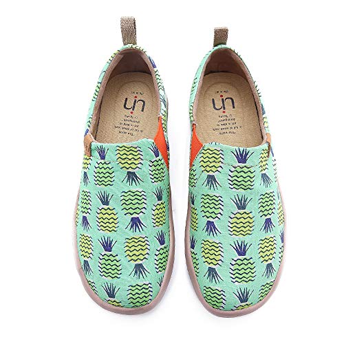 UIN Women's Taste Hawaii Slip On Summer Spring Loafers Travel Canvas Fashion Sneaker Art Painted Shoes
