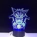 Produktbild 7 Farbe Smart Bluetooth Touch Nachtlicht 3D Illusion Lampe LED Nachtlicht Pokemon Gengar Bunte USB Black Base Cartoon dekorative Schreibtisch für Kinder Weihnachtsgeschenk Junge Kind Urlaub Ge
