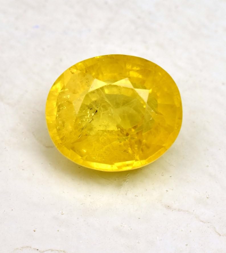 Saphir jaune véritable pour sertir vos bagues et colliers faits main