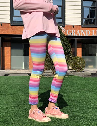 Kiench Girls' Leggings Print Kids Stretch Pants3