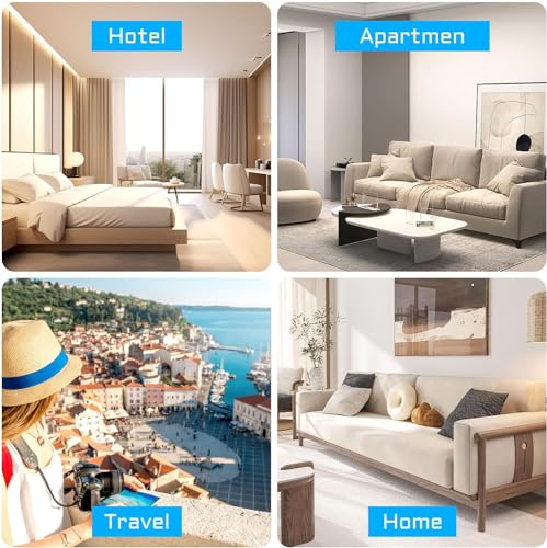 Alarm Türstopper - Tragbarer Sicherheitsalarm, 130dB Laut, Eingangswarnung für Reise, Haus, Wohnung - Wohnalarm