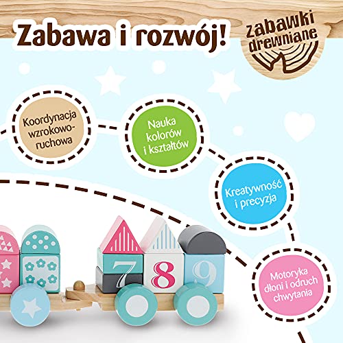 Trefl Ambulans Holzspielzeug für Kinder ab 12 Monaten