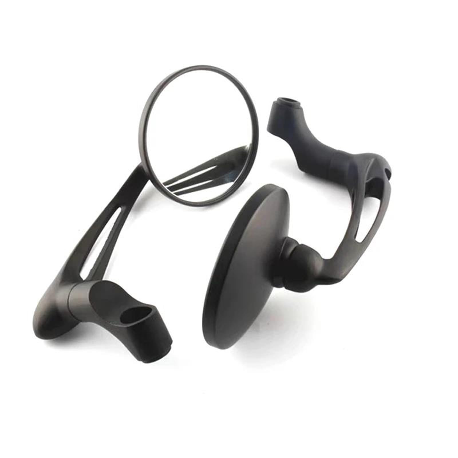 Espejos retrovisores de moto de 8/10 mm universales de aluminio y ABS para Hornet negros
