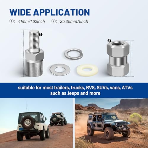 Anina CB Radio Antenna SO-239 Stub Mount Heavy Duty Connector Standard 3/8 X 24 Threaded Suit for 1/2\" Mounting Hole