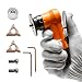2-in-1 Mini Air Chamfer Tool for Chamfering and Round Cornor on Metal, Arc Corner 45 Degree Pneumatic Beveling Trimming Deburring Machine