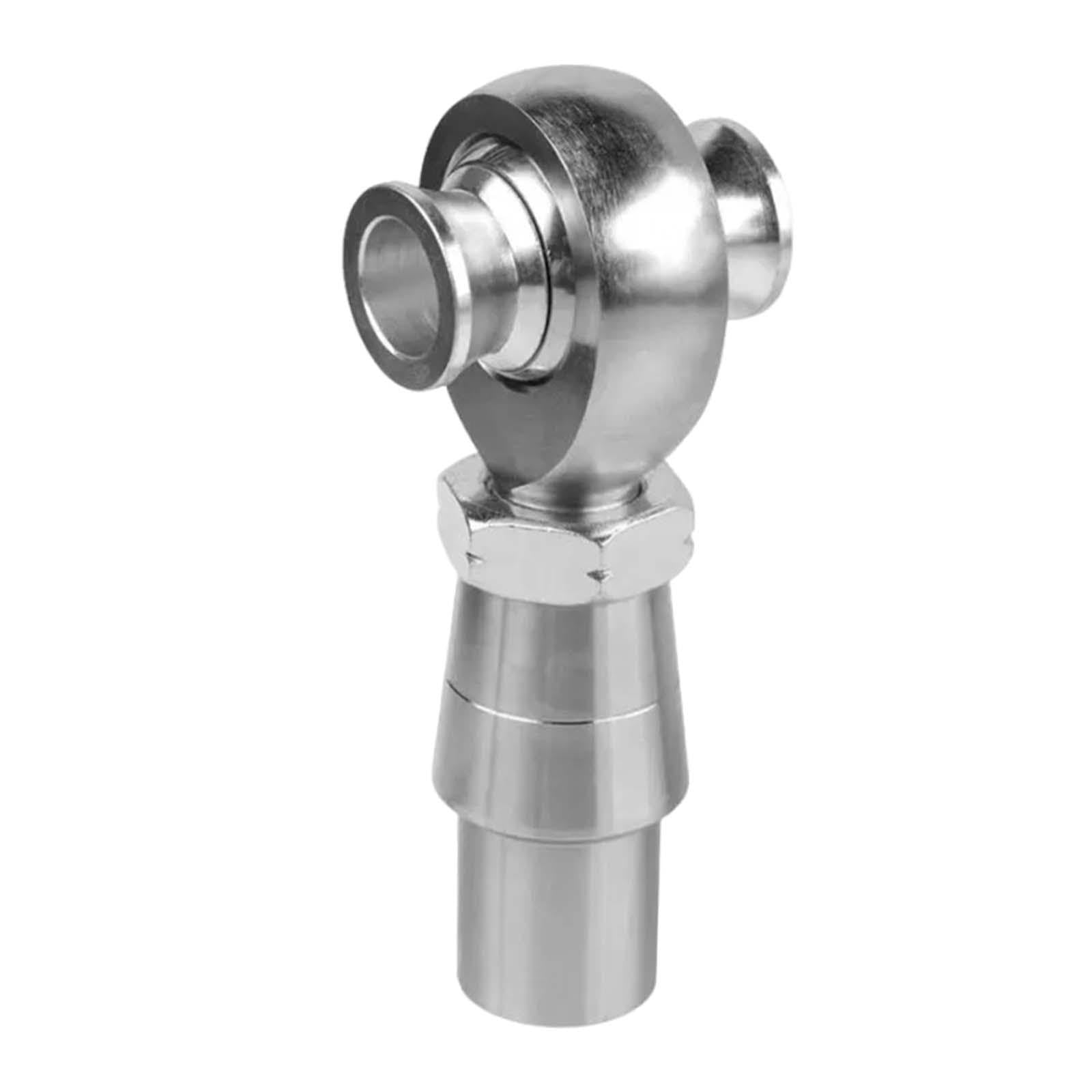Hochwertiges Kugelgelenk Set aus Aluminiumlegierung mit hoher Zuverlässigkeit, robusten Scharniergelenken, Rohradapter, versetzter Dichtung, langlebig und einfach zu, Silber, 0.75 Zoll