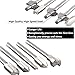 Saiper 10pcs HSS Carpentry Router Bits 1/8 Inch( 3mm ) Shank Engraving Bits Fit for Dremel Foredom Rotary Tools Set for Edge Grooving Wood Deburring Engraving and Milling