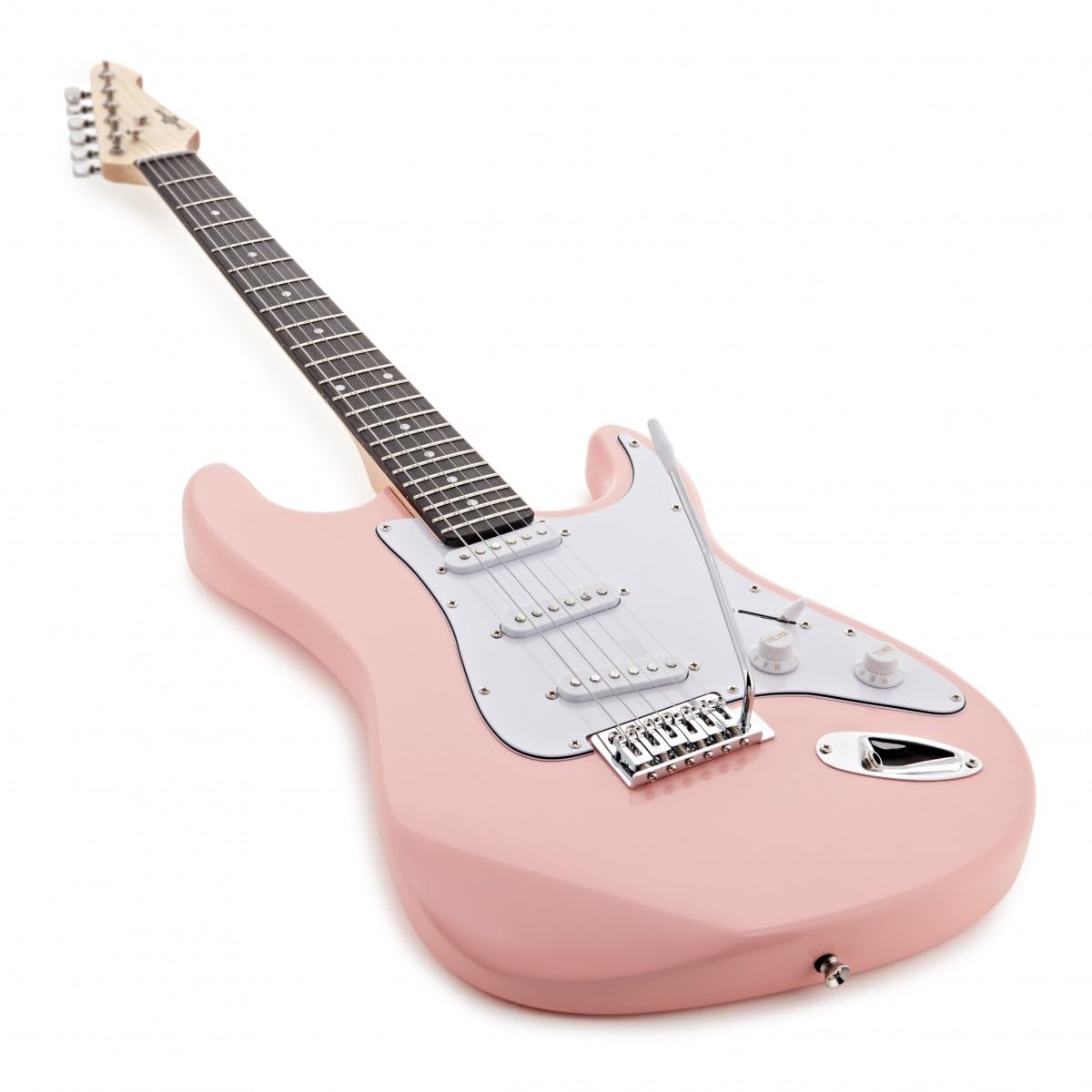 Chitarra Elettrica LA Rosa, Ampli 10W e Accessori | Corpo Leggero e Comodo, Ampli Portatile con EQ 2 Bande e Uscita Cuffie, Corde di Ricambio e Accordatore Inclusi