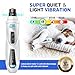 CADOLS Dog Nail Grinder & Clipper 2-in-1 Set - 25dB Ultra Quiet with 3 Grinding Wheels & 2 LED Lights, Rechargeable for Large/Puppy Dogs & Cats, 3-Speed Adjustable for Anxious Pets