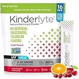 Kinderlyte Electrolyte Powder, Rapid Hydration, Easy Open Packets, Supplement Drink Mix (Fruit Punch