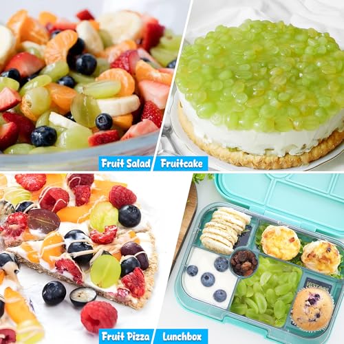 Coupe-raisins pour tout-petits avec récipient vert et lame croisée