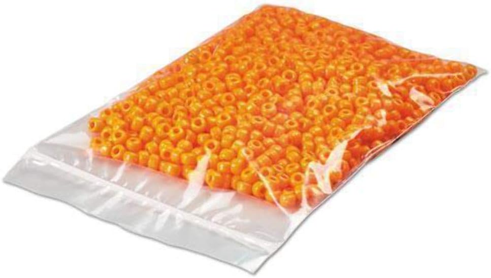LK Packaging 3 x 4 2 mil Single Track Zipper Bag w/Write-On Block, 1000/CS