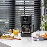 Princess Edelstahl Kaffeemaschine in Schwarz, 1,5 L Kapazität für 10 bis 15 Tassen, Digitale Zeitschaltuhr, Tropfstopp, Automatische Abschaltung, Leicht zu Reinigen, 01.246060.01.001 – Ansicht 3