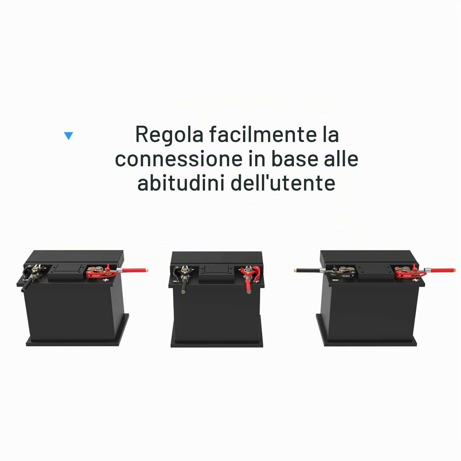 EDECOA Cavo batteria 25mm2 cavo in rame un paio di cavi per batteria 1m positiva e negativa e un paio di terminali per batteria da auto