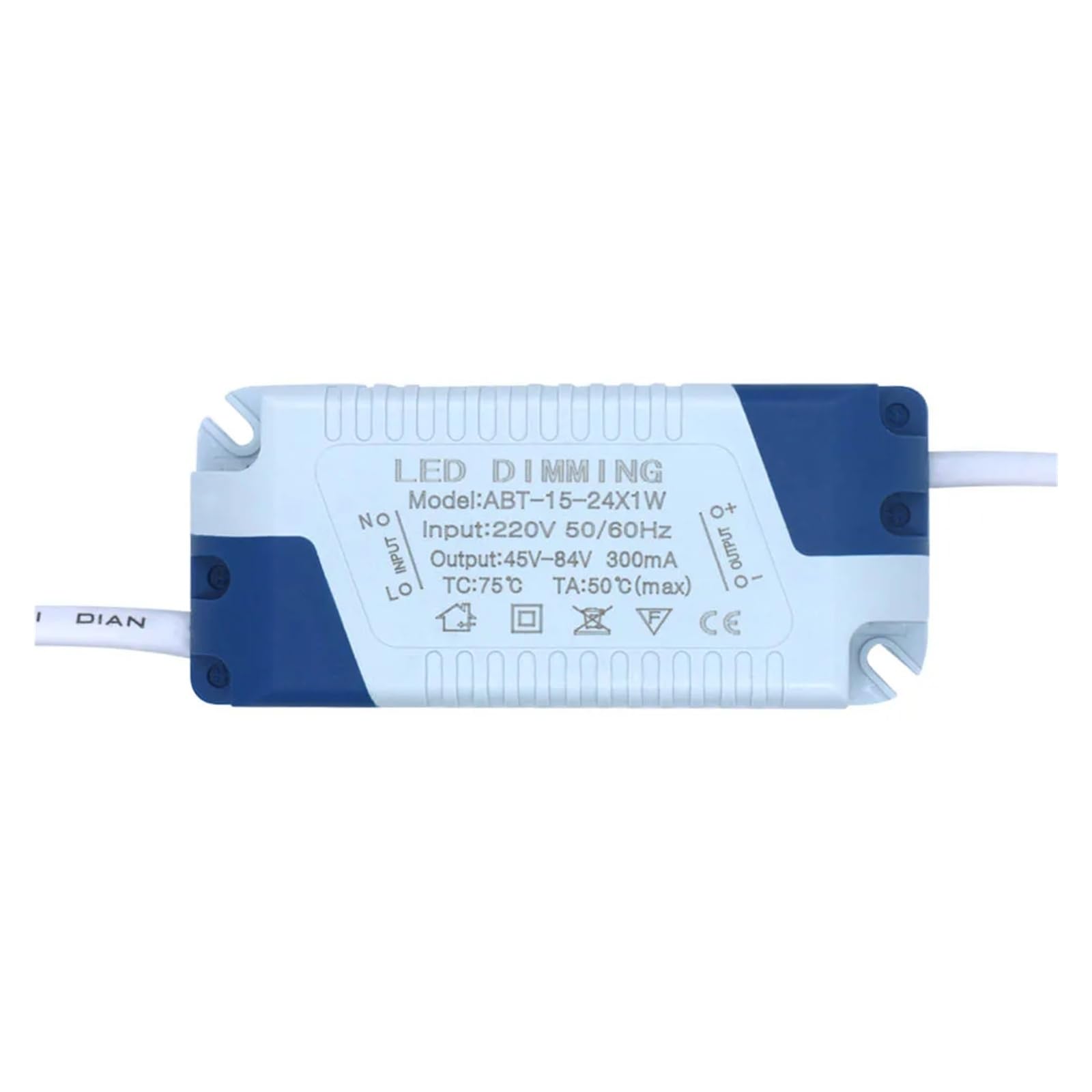 PWANUIGTE LED Dimming Driver Transformer Power Adapter 3W 5W 7W 12W 18W 20W AC220V 300mA(15-24W DC45-84V)