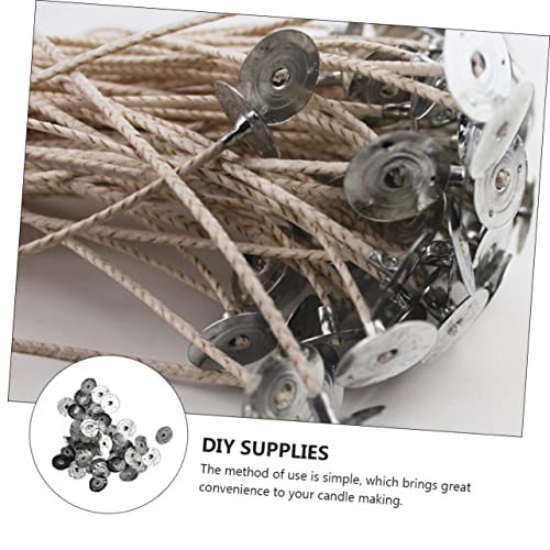 Base metálica para mechas de vela 400 piezas NUOBESTY miniatura 4