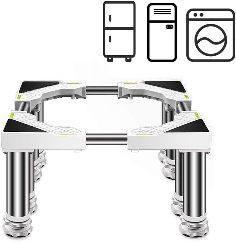 家具可動ベース、防音洗濯機ベーススタンド冷蔵庫ホルダーブラケット17.71-25.59インチ調節可能