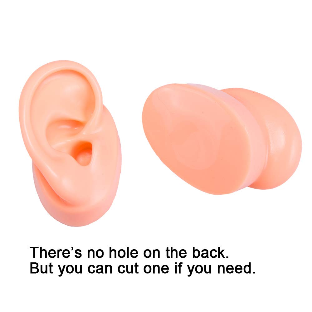 Best Quality 🔥 Ear Model One Pair - Flexible Soft Silicone Imitation Real Ear Display Products Ear Mold Artificial Display Sample (Beige) Free Shipping 🛒 Ear Model One Pair - Flexible Soft Silicone Imitation Real Ear Display Products Ear Mold Artificial Display Sample (Beige)