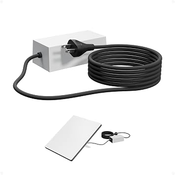 60W DC Power Charger for Starlink Mini with Extension Cable, 30V 2A Output, Compatible with Waterproof DC Cable, Short-Circuit Protection, Space-Saving Design