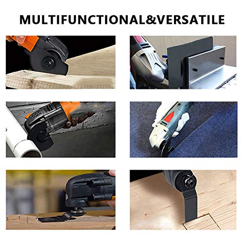 66pcs Oscillating Tool Blades, Oscillating Multitool Saw Blades Accessories Kit for Fein Multimaster, Bosch, Makita, Milwaukee, Rockwell, Ryobi, Craftsman, Ridgid
