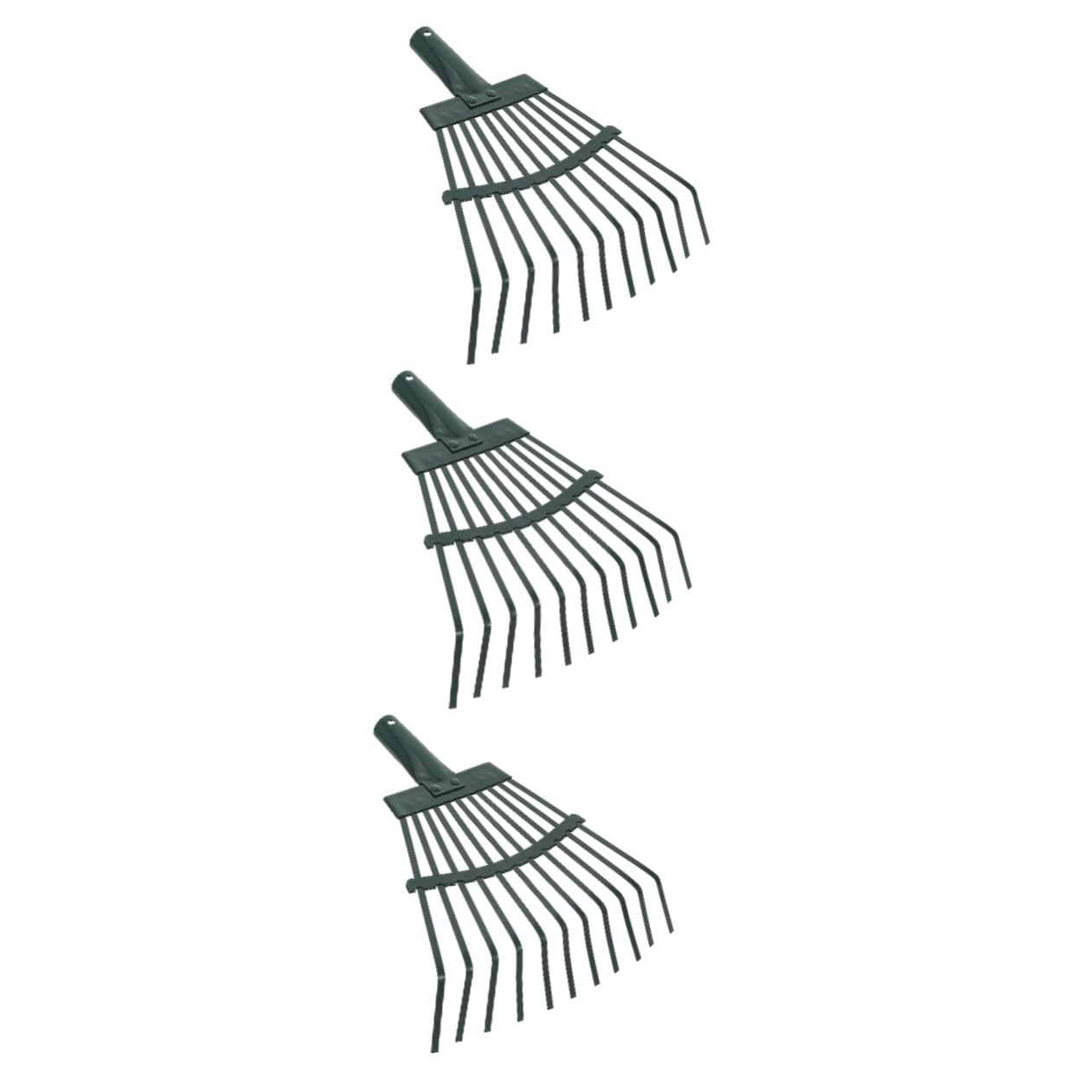 Mipcase 3pezzi Rastrello Per Giardinaggio Carbonio Raschiatore Per e Utensile Per Del e Facile Installare Per e Orticoltura