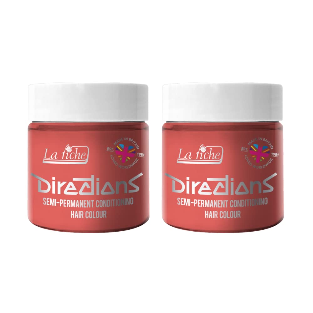 2x La Riche Directions Semi-Permanent Hair Color 100ml Tub - Flamingo Pink — view 93