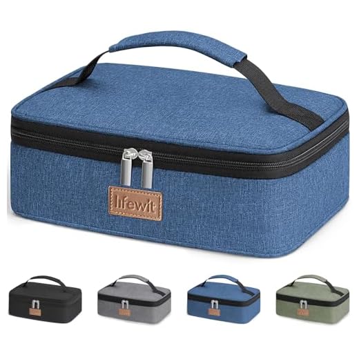 Lifewit Kühltasche Klein Isolierte für Männer Frauen, Faltbar Lunchbox Lunchtasche Isoliertasche Tragbare Kühlbox für Herren Damen für Picknicks Arbeit, Dunkelblau 4L