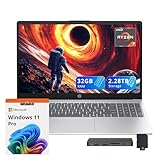 HP 15.6" FHD Laptop, AMD Ryzen 7 5825U, 32GB RAM, 2.28TB Storage (2TB SSD+288GB Docking Station Set), AMD Radeon Graphics, Numeric Keypad, 720p HD Camera, Wi-Fi 6, Windows 11 Pro, Silver